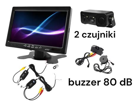 NVOX HM 716 HD monitor zagłówkowy lub wolnostojący LCD 7 z kamerą