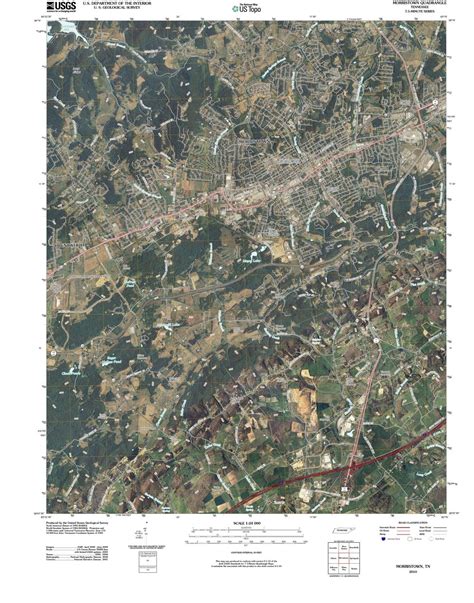 2010 Morristown, TN - Tennessee - USGS Topographic Map - Historic Pictoric