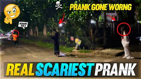 Real Scary Ghost Prank👻gone Wrong😭 Got Arrested 😭😨 Youtube