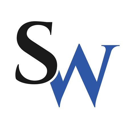 letter sw logo ws logotype luxury symbol  vector art  vecteezy