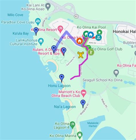 Marriott Ko Olina Resort Map Carlye Albertina