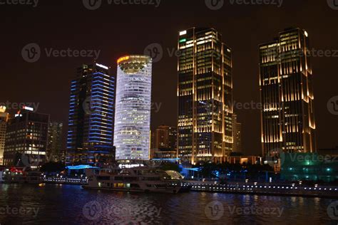 Night view of Shanghai, China 16937732 Stock Photo at Vecteezy