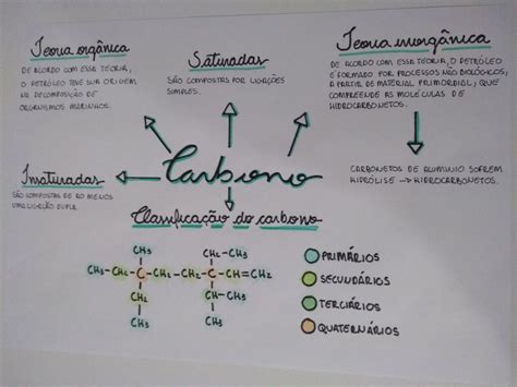 Carbono Mapa mental Ciclo de estudos Cinética química