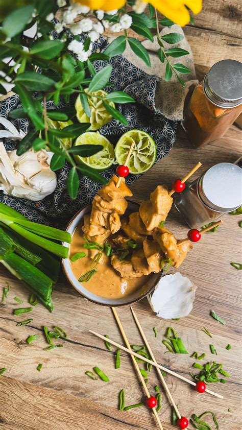 Brochette De Poulet Sauce Satay Recette Facile