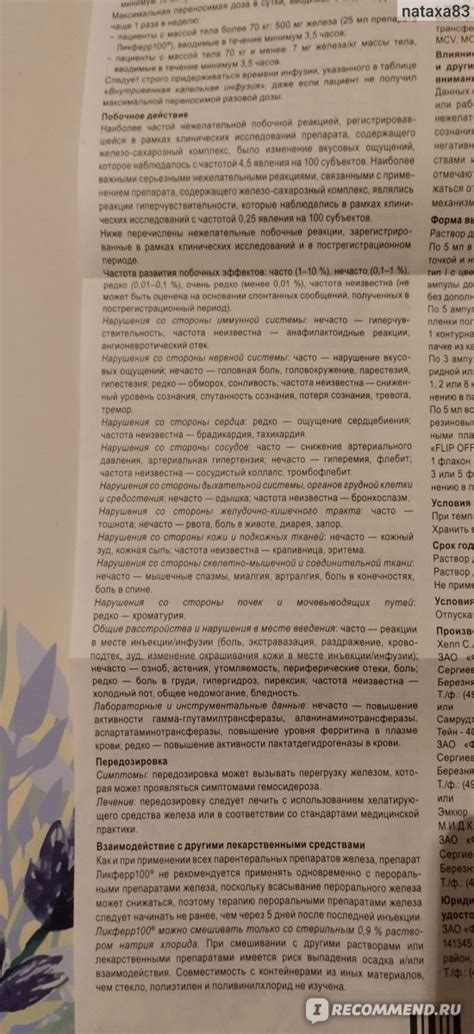 Лекарственный препарат СОТЕКС Ликферр 100 - «Лекарственный препарат ...