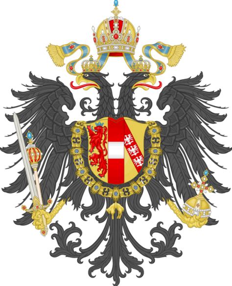 Imperial Coat Of Arms Of The Empire Of Austria 1815 Matthews Island