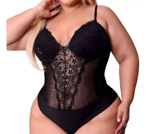 Body Bori Plus Size Em Paete Festa Brilho Al A Bojo Tule Mercadolivre