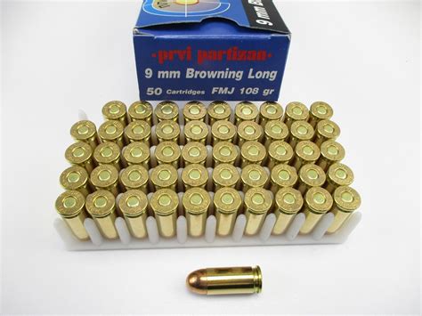 PPU 9MM BROWNING LONG AMMO