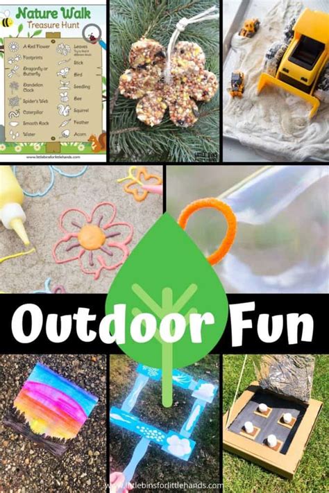 25 Fun Things To Do Outside Little Bins For Hands