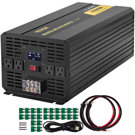 VEVOR Modified Sine Wave Power Inverter 6000W 12000W Dc 12V To 120V Ac