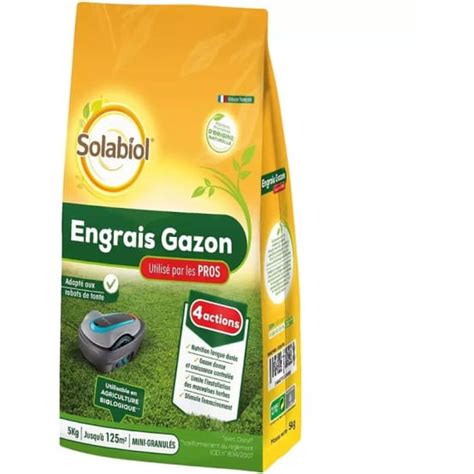 Engrais Gazon Professionnel Sac 5 Kg SOLABIOL Jardiland