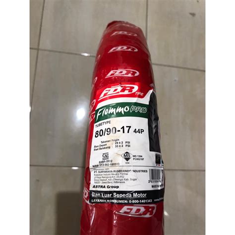 Jual Ban Luar Belakang FDR Flemmo Pro Supra Jupiter Smash 80 90 RING