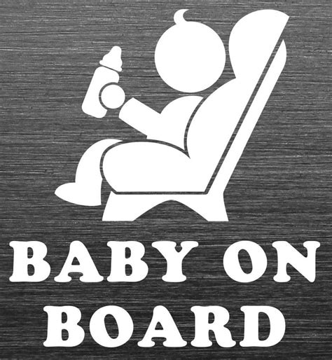 Baby On Board Vinyl Decal Cute Vinyl Sticker Featuring A Etsy