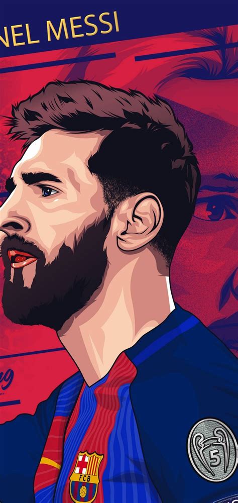 Messi Cartoon Wallpapers 4k Hd Messi Cartoon Backgrounds On Wallpaperbat