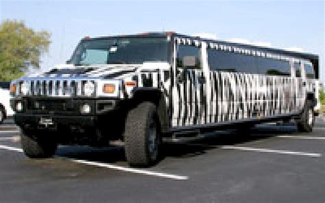 Zebra Hummer Limousine Rental - Save up to 20% on Hummers