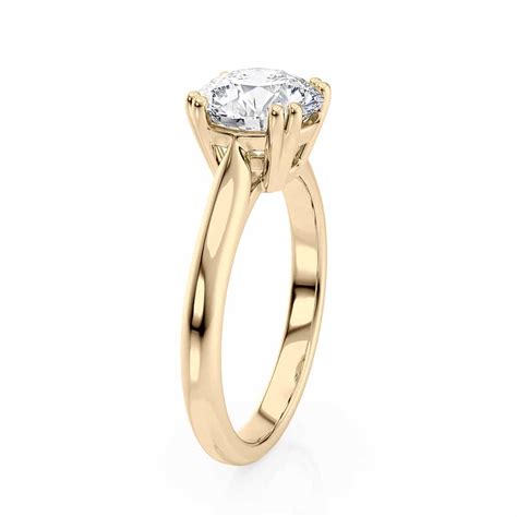 K Yellow Gold Double Prong Basket Engagement Ring Derco Diamonds