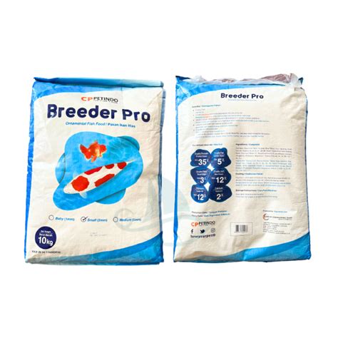 Jual 1 Sak Karung 10 Kg Breeder Pro Fish Food 1mm 2mm 5mm Pakan Makanan