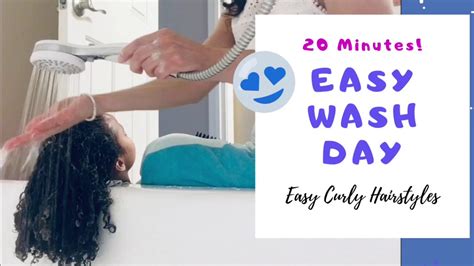 How To Wash Curly Hair Easy Curly Girls Hair Care Youtube