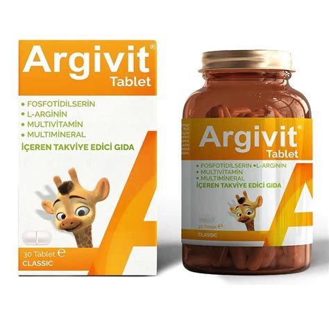 اقراص ارجيفيت لدعم النمو والطول لدى الأطفال والبالغين Argivit Tablet 30