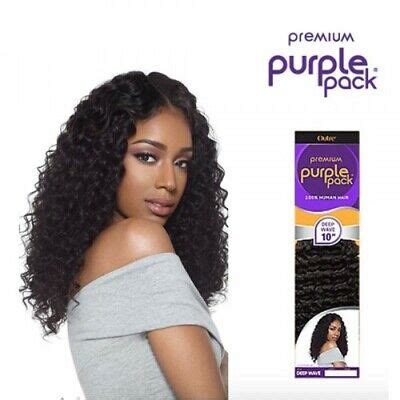 Outre Premium Purple Pack Human Hair For Weaving Deep Wave Ebay