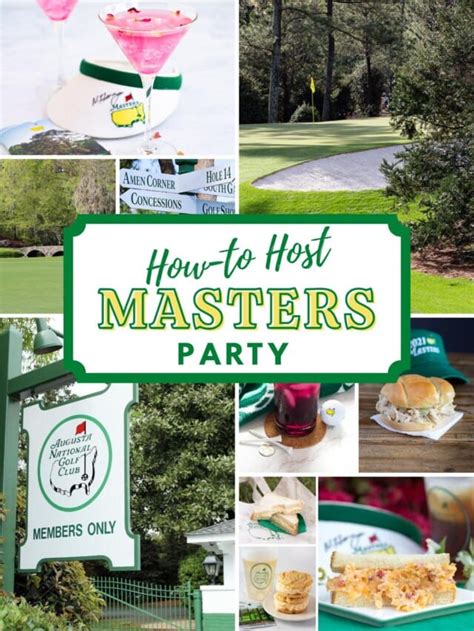 Authentic Masters Party Ideas Intentional Hospitality