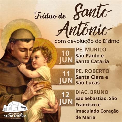 Tr Duo De Santo Ant Nio Diocese De Votuporanga Sp