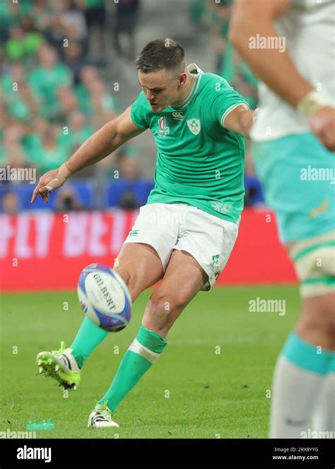 Irelands Johnny Sexton Scores A Penalty Try During The Rugby World Cup