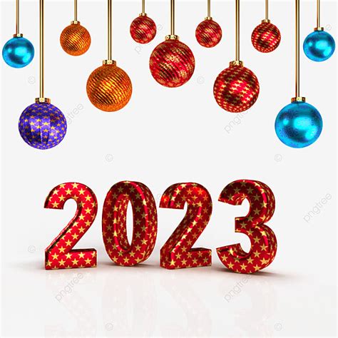 Happy New Year 2023 PNG Image, Happy New Year 2023 Golden Decoration ...