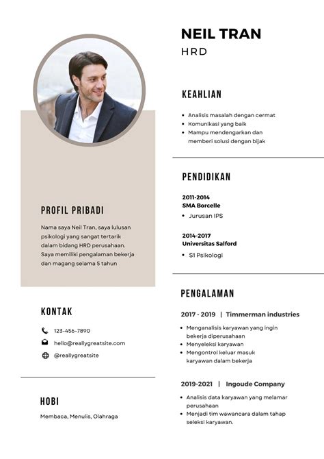 Curriculum Vitae Contoh Biodata Diri Yang Menarik Jual Jasa Bikin Cv