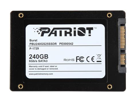 Patriot Burst Gb Sata Iii Internal Solid State Drive Ssd