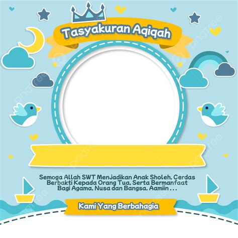 Twibbon Condolences For Aqiqah Baby Boy Vector Twibbon Thanksgiving