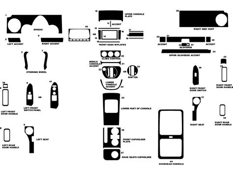 Honda Element 2003 2006 Dash Kits Diy Dash Trim Kit