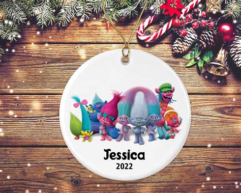 Personalized Trolls Christmas Ornament, Trolls Christmas Designed ...