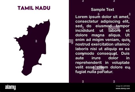 Tamil Nadu Map Design State Of India Republic Of India Government