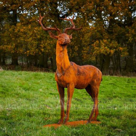 Iron Deer Sculpture