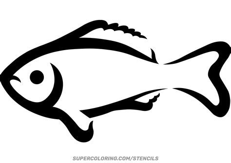 Stencil Of Fish Free Printable Papercraft Templates