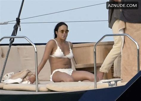 Michelle Rodriguez Shows Off Her Bikini Body With Model Jordan Barrett On A Yacht In Sardinia