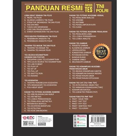 Jual Modern Buku Panduan Resmi Sukses Tes Tni Polri Cat 2022 2023