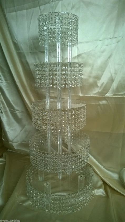 Crystal Cake Stand 3 Tier Wedding Cake Stand Faux Crystal Etsy