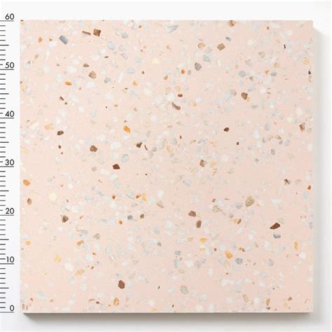 Coloured Cement Based Terrazzo With A Light D Cor Of White Marble In