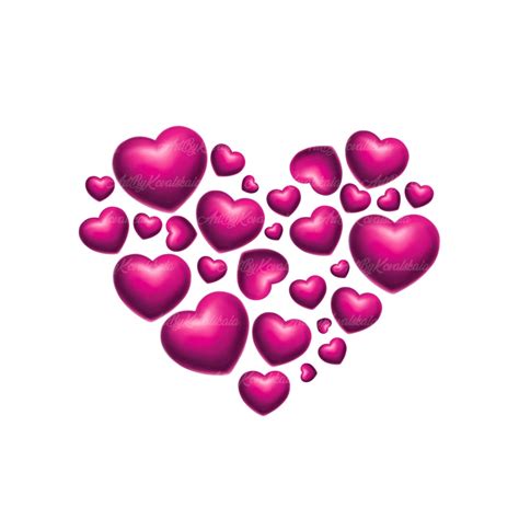 Heart Png Heart Clipart Heart Clip Art Digital Download Etsy