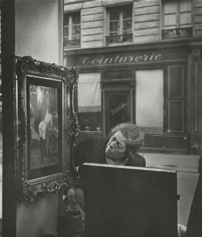 Woman Looking At Painting Of A Nude In Paris Antique Shop Window By Robert Doisneau On Artnet