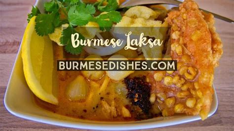 Burmese Laksa Coconut Curry Noodle Soup Curry Noodles Coconut Curry