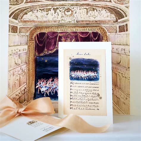 Sheet Music Greeting Card Royal Ballet And Opera Shop
