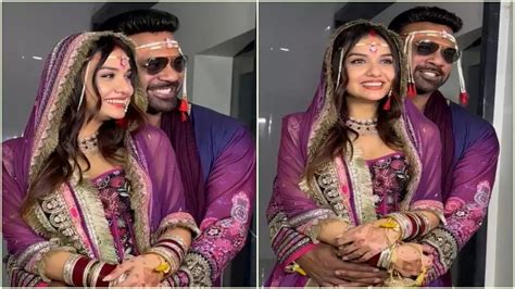 Divya Agarwal Apurva Padgaonkar Are Married Now See Their Wedding Look Tv News Times Now