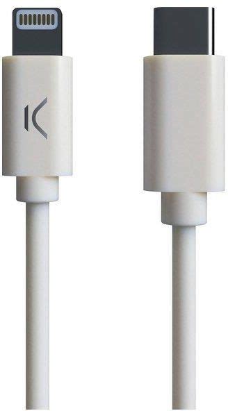 Kabel Usb C Do Lightning Ksix Mfi M Bia Y Kable Opinie I Ceny