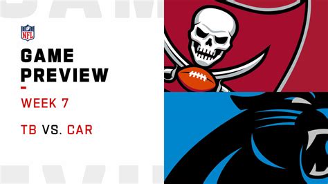 Tampa Bay Buccaneers Vs Carolina Panthers Preview Week 7