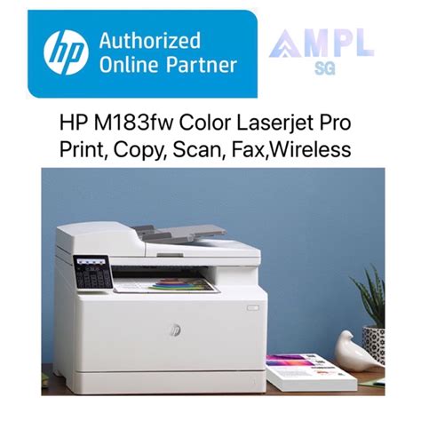 Hp M183fw Color Laserjet Pro Mfp Printer Copyscanfaxwireless Adf Supplies Hp Toner 215a