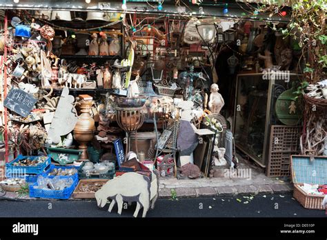 Marché aux Puces flea market at St Ouen near to Clignancourt in the