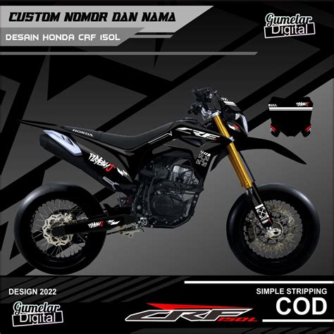 Jual Decal Crf L Full Body Supermoto Glossy Doff Simpel Shopee